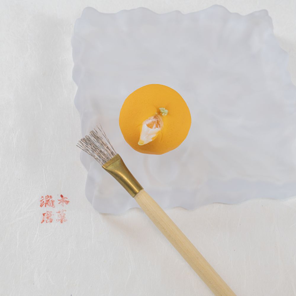 화과자 전용 귤껍질 브러시 꽃잎 대나무솔 브러쉬 화과용 초보자 도구 키트 단일 항목 - 상품 이미지