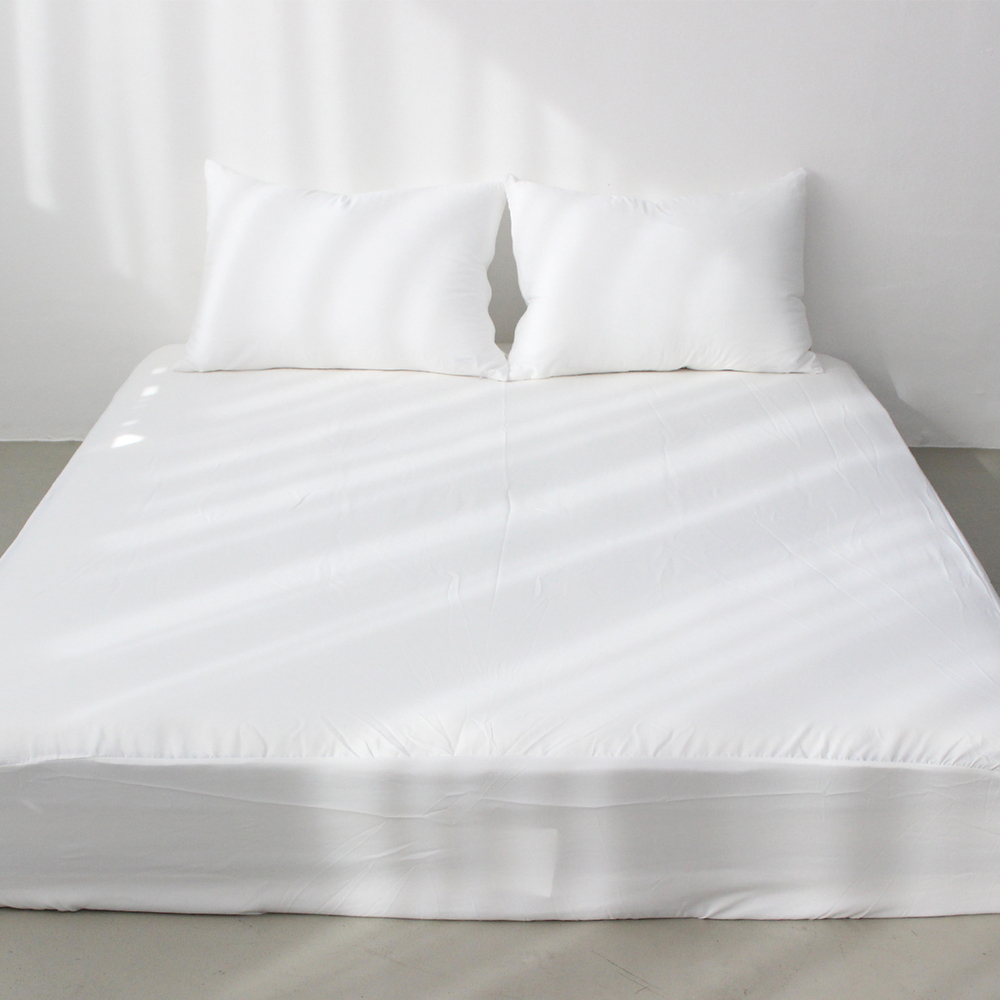 부드러운 아멜리 워싱 사계절 매트리스커버 멜로우 화이트, SS(슈퍼싱글)