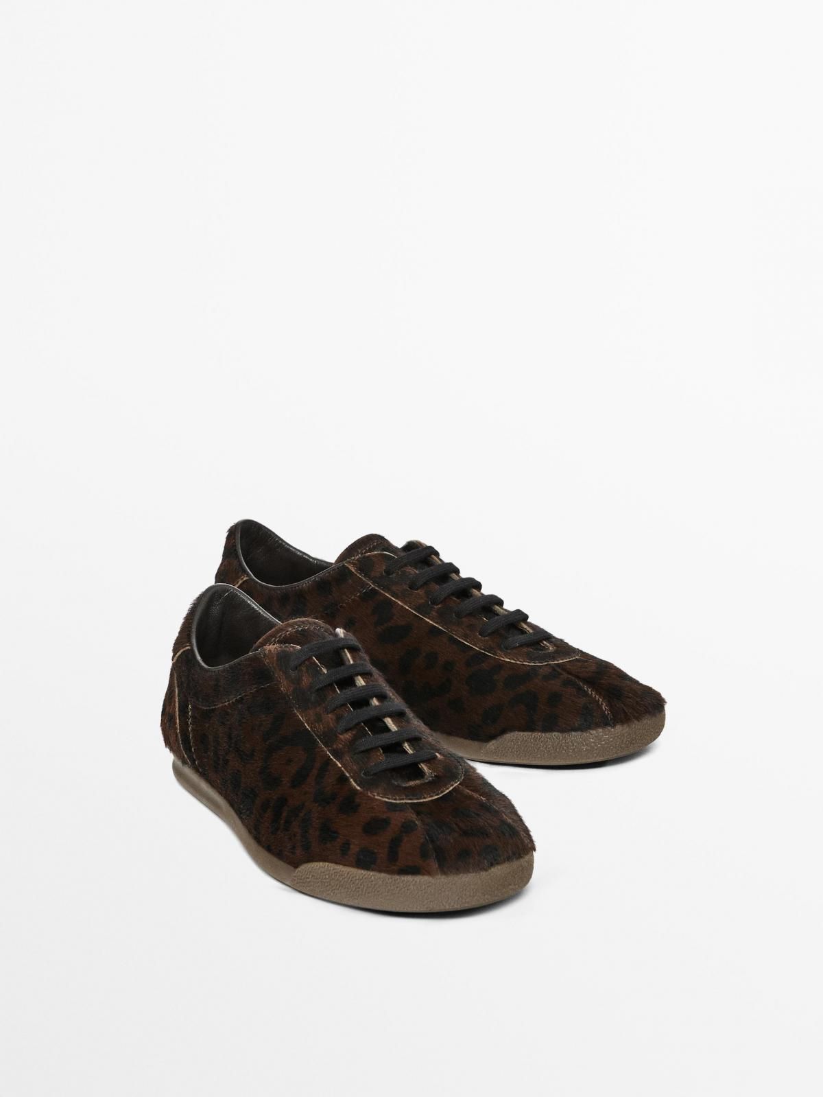 마시모두띠 애니멀 프린트 테크니컬 퍼 스니커즈 1316/650 LEOPARD - 상세 이미지 2
