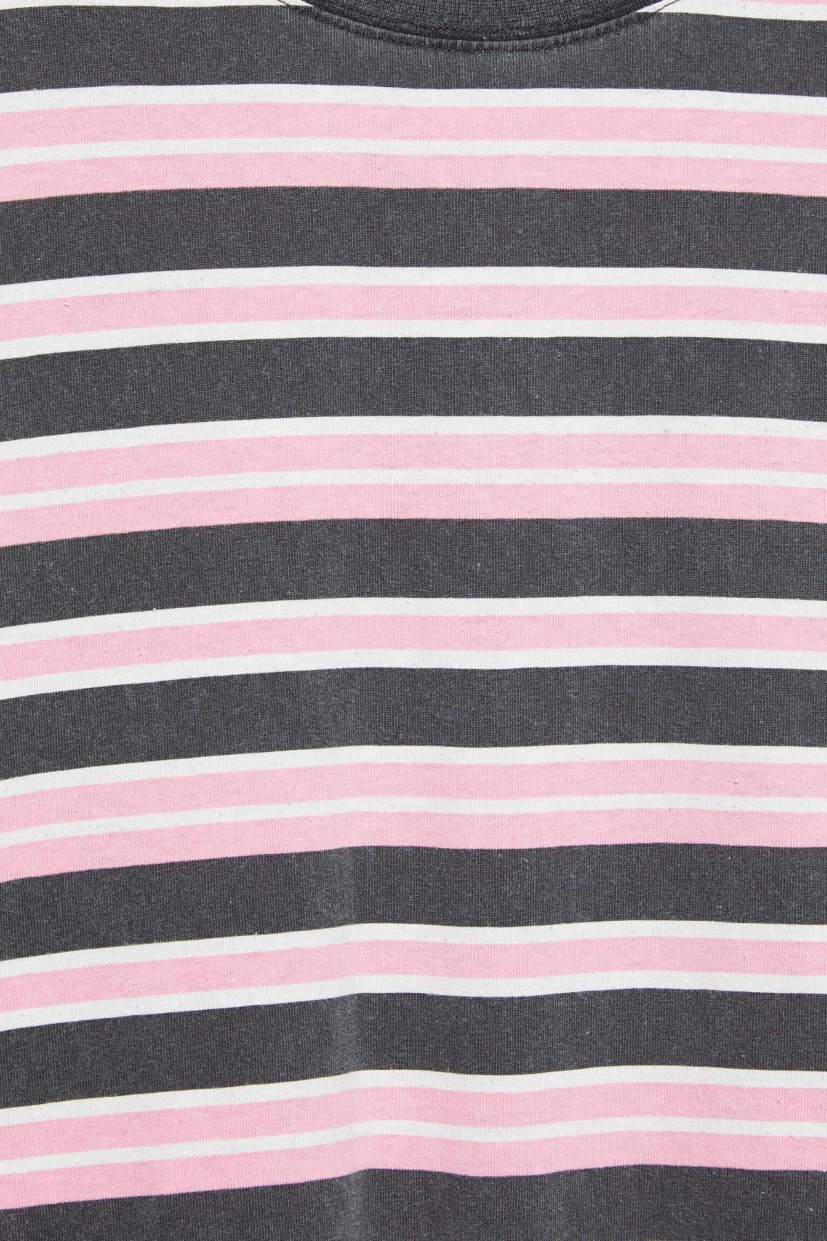 풀앤베어 코튼 라운드넥 오버핏 스트라이프 멀티컬러 긴팔 티셔츠 7152/335 STRIPED 이미지 6