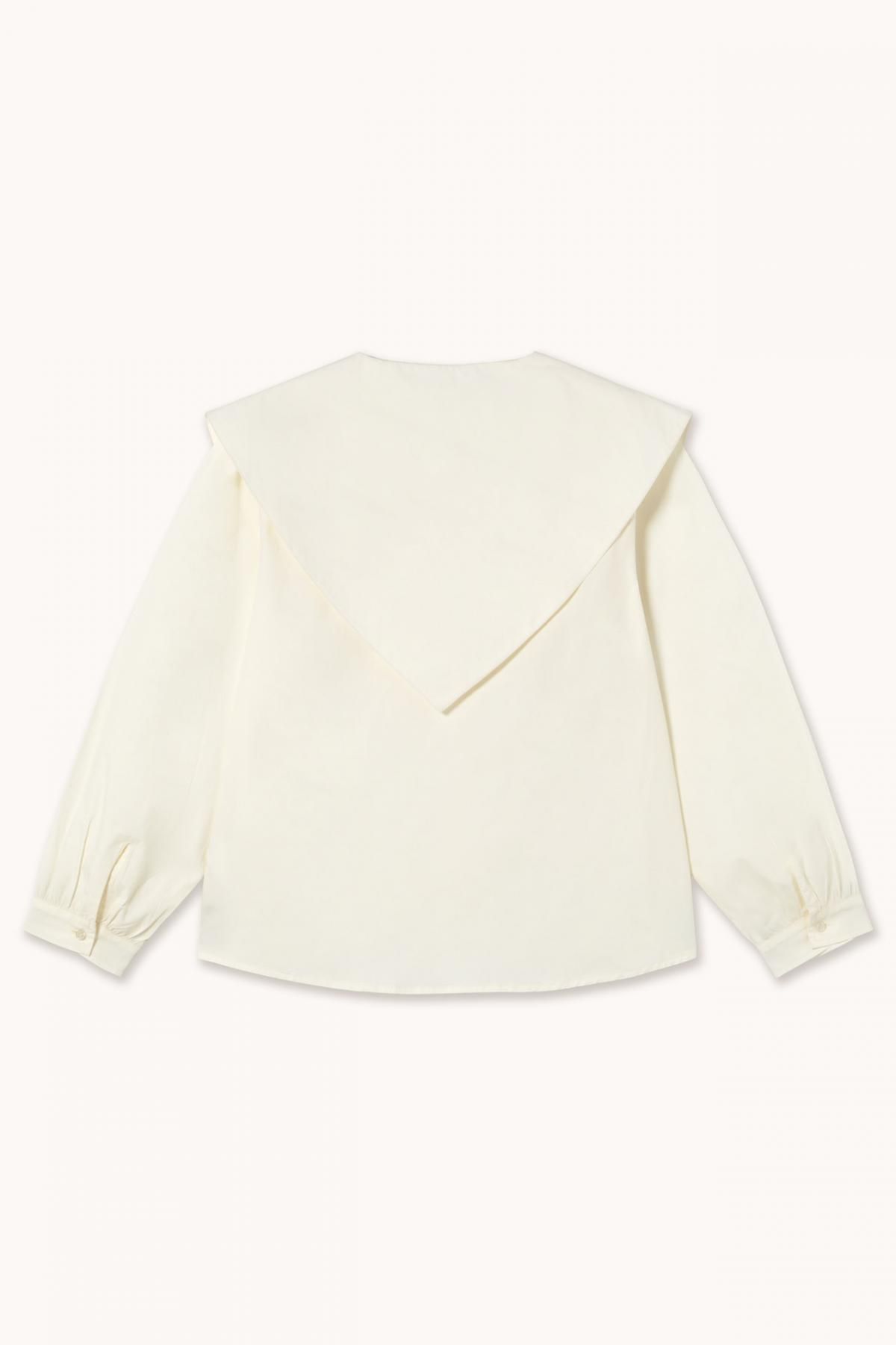 타이니코튼 오프화이트 스카프 카라 블라우스 AW25-798104 ONE COLOR - 상세 이미지 3