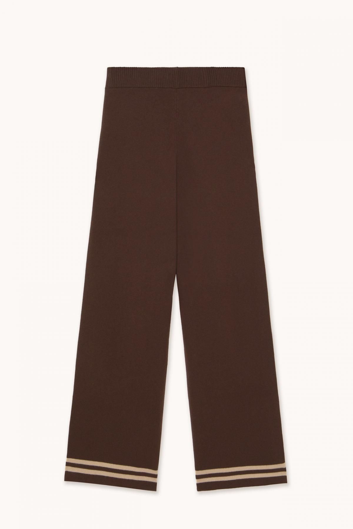 타이니코튼 다크브라운 컴포트 니트 스트라이프 와이드 팬츠 AW25-721M05 ONE COLOR - 상세 이미지 2