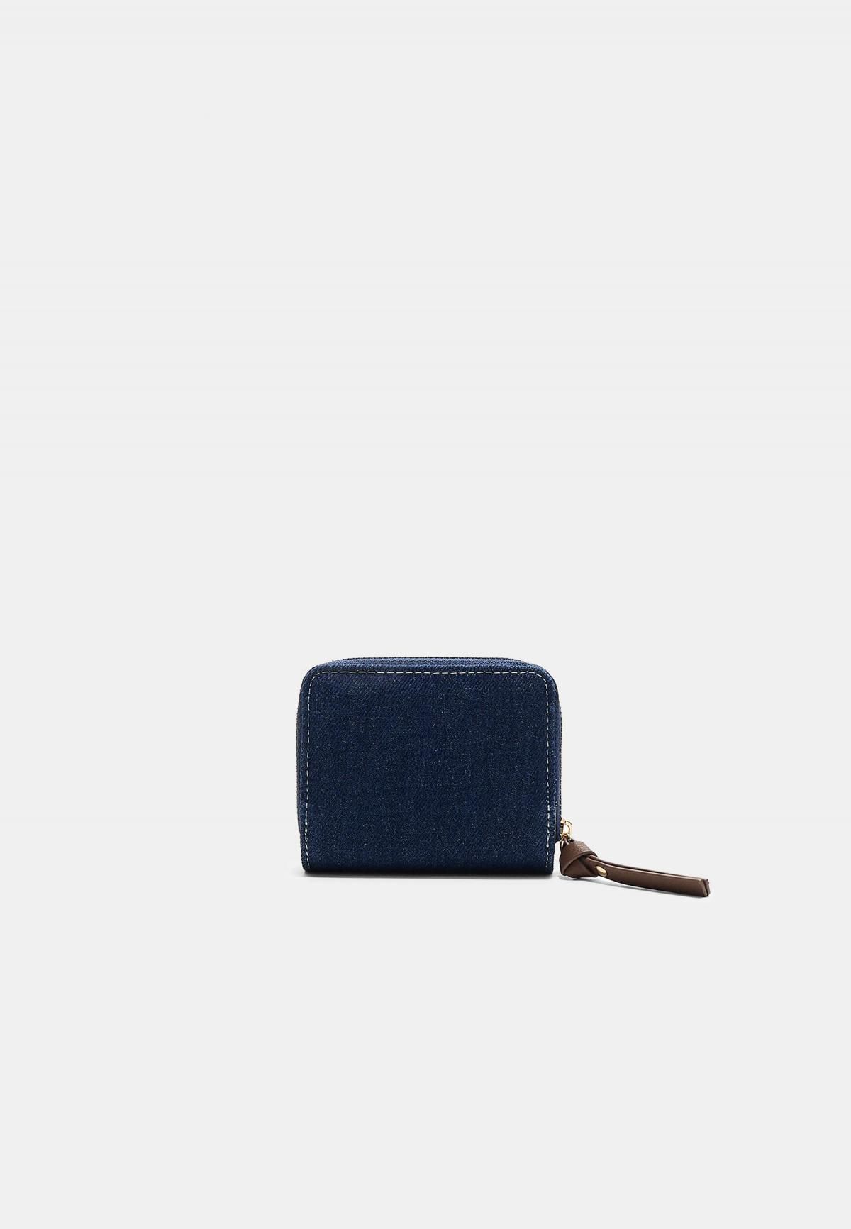 스트라디바리우스 데님 지퍼 미니 지갑 3723/913 MEDIUM BLUE DENIM - 상세 이미지 5