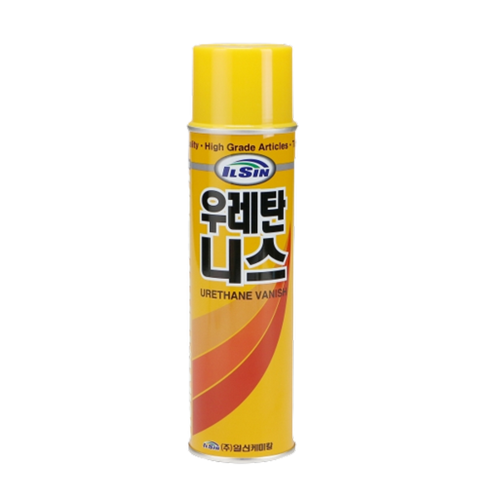 일신케미칼 우레탄 니스 스프레이 페인트 420ml 4510 목재 가구 광택 - 상품 이미지