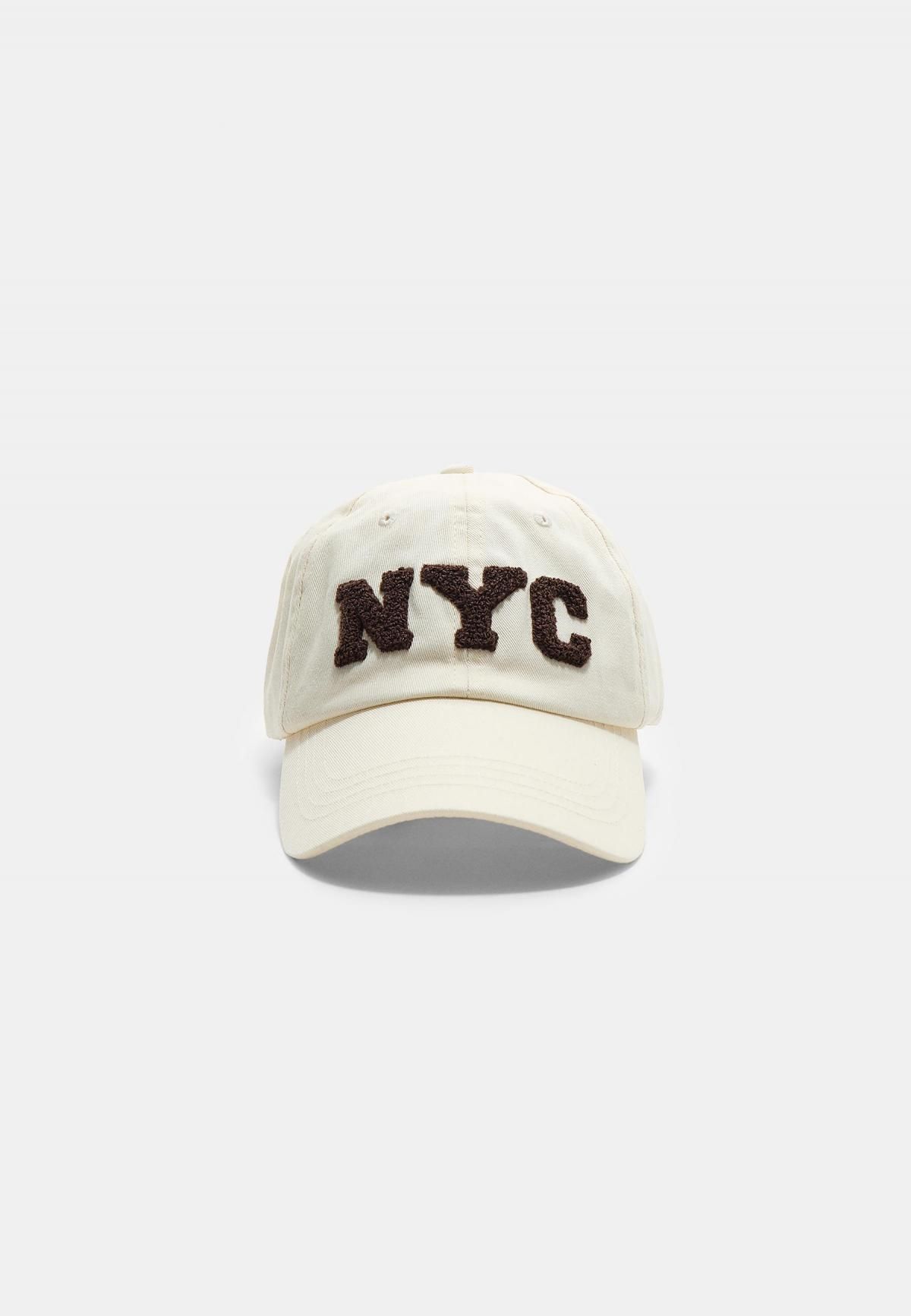 스트라디바리우스 베이직 아이보리 NYC 레터링 캡모자 3827/903 ECRU - 메인 이미지