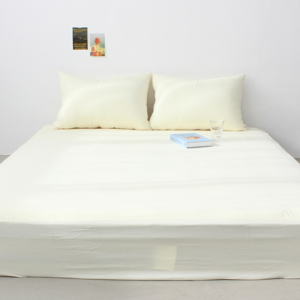 부드러운 아멜리 워싱 사계절 매트리스커버 레몬에이드, Q(퀸)