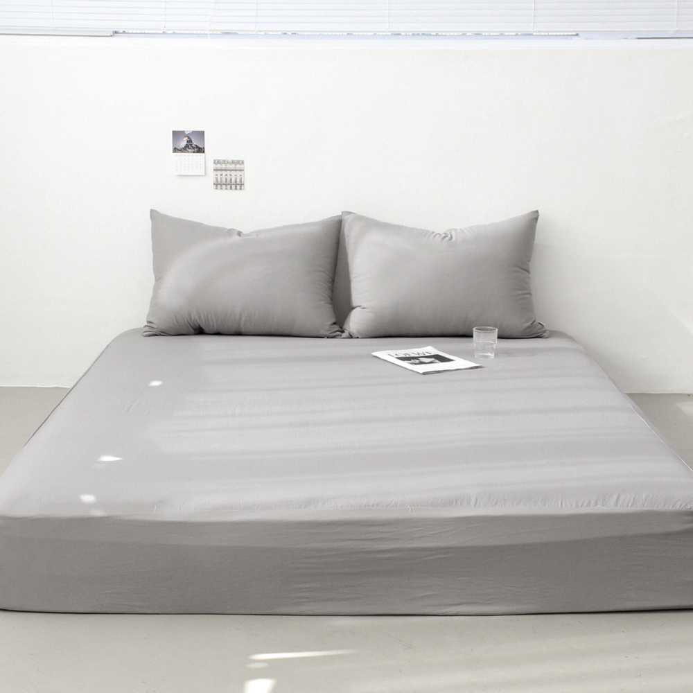 부드러운 아멜리 워싱 사계절 매트리스커버 얼티 그레이, S(싱글)