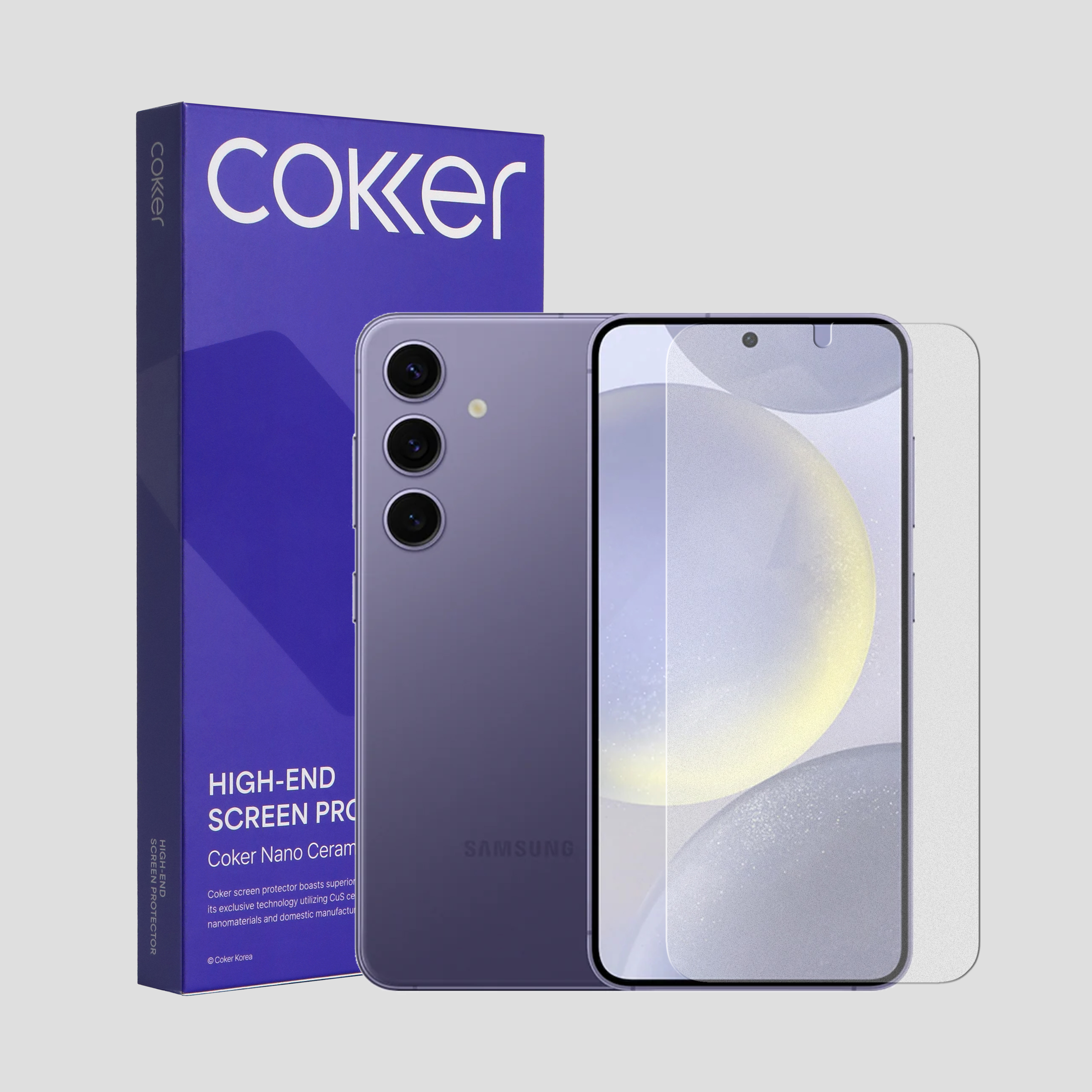 코커 종이질감 갤럭시 시리즈 액정 보호필름 갤럭시S24, 2매입 제품 이미지