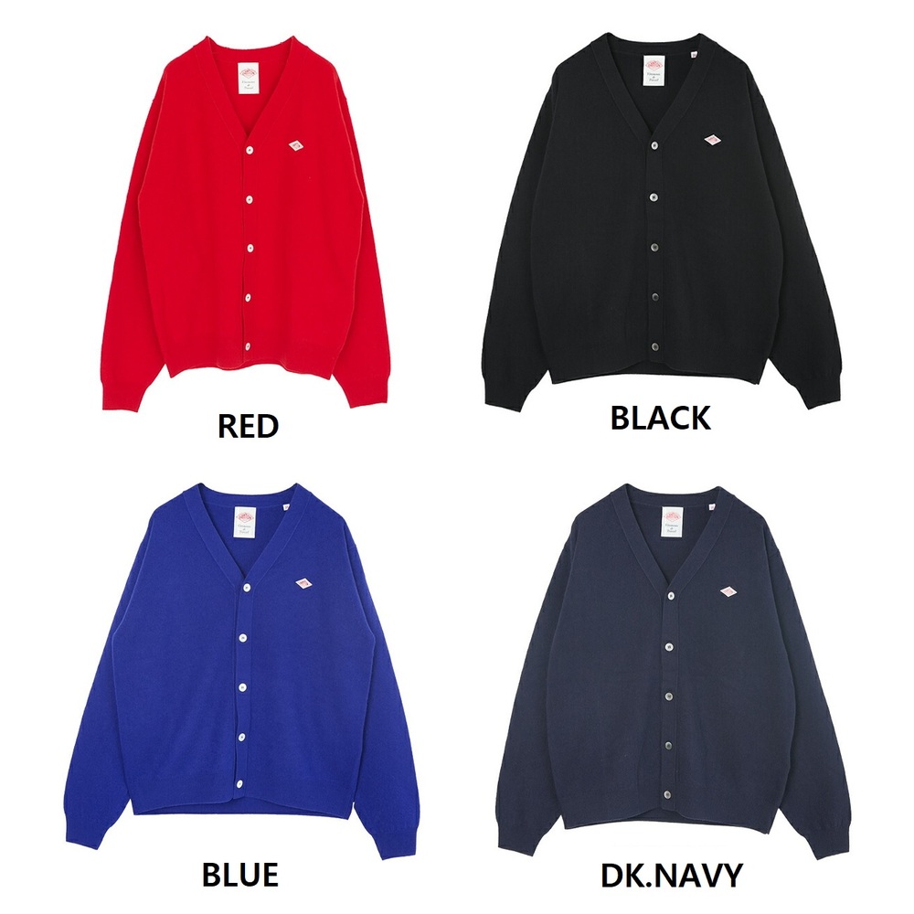 단톤 램스 울 브이넥 니트 가디건 남성 DT-D0030LMW 40 BLUE - 상세 이미지 3