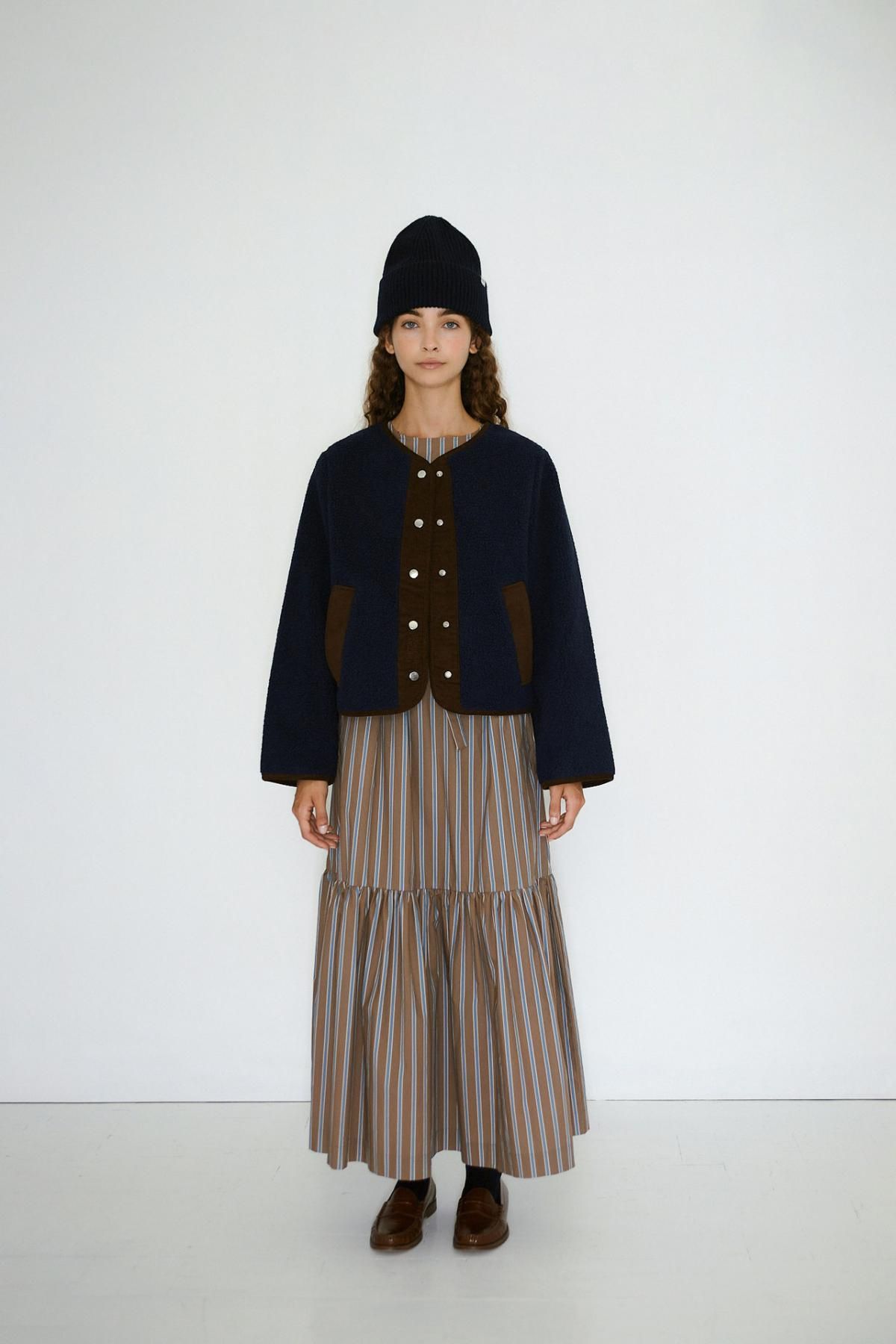 타이니코튼 테크니컬 플리스 라운드넥 네이비 재킷 AW25-761107 ONE COLOR - 상세 이미지 3