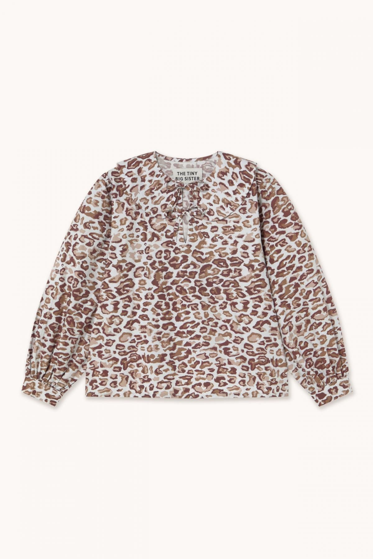타이니코튼 애니멀 프린트 트렌디 루즈핏 블라우스 AW25-640J24 ONE COLOR - 메인 이미지