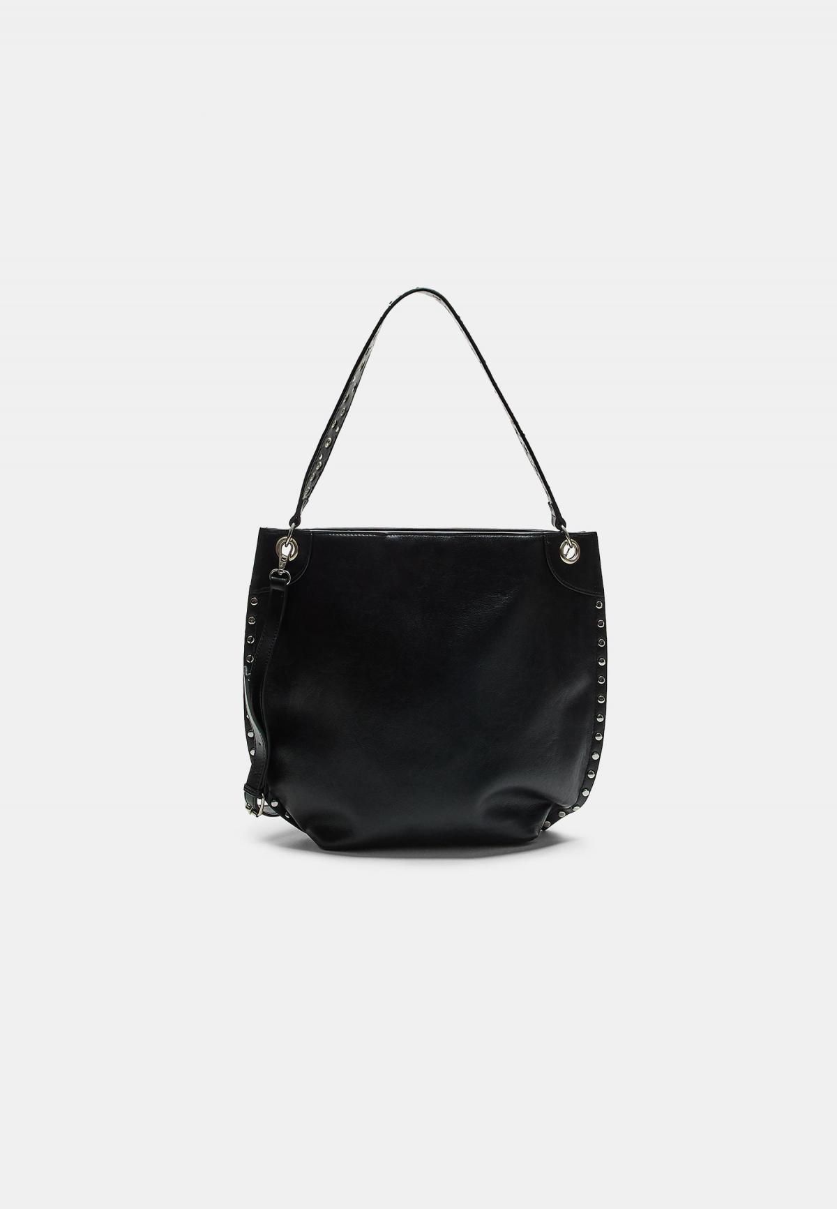 스트라디바리우스 스터드 블랙 숄더백 3668/901 BLACK - 메인 이미지