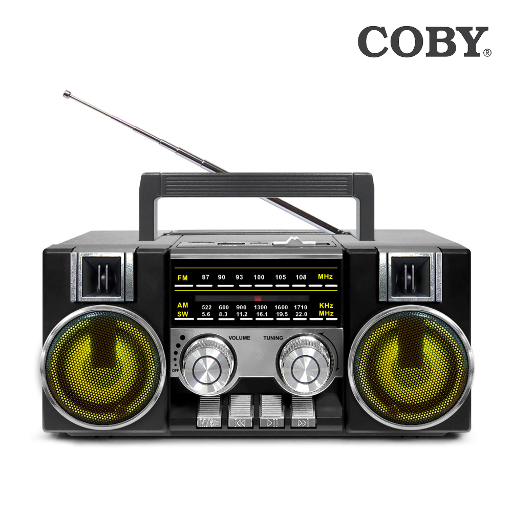 COBY CRF-55B 레트로 블루투스 라디오 스피커 FM AM SW 고음질 카세트 감성 - 상세 이미지 5