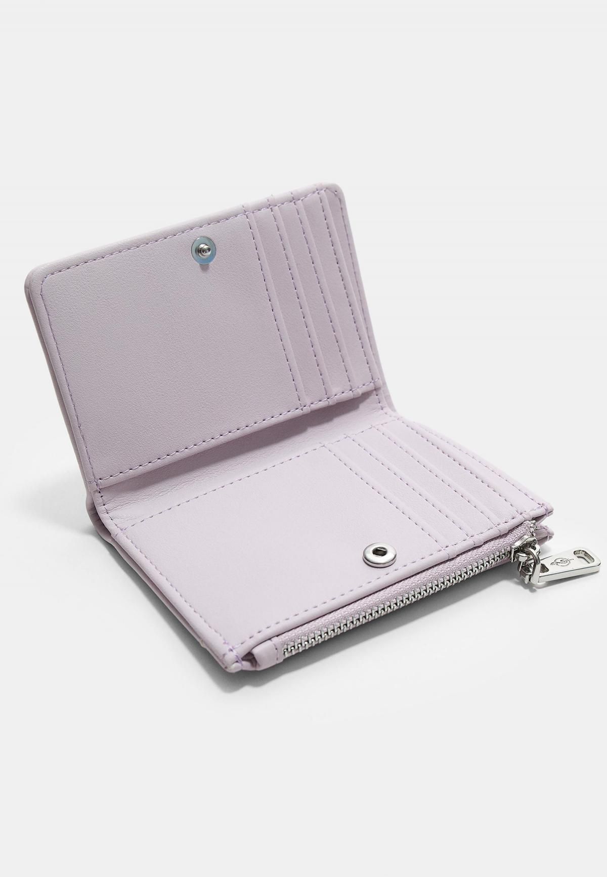 스트라디바리우스 미니멀 지퍼 포켓 카드지갑 0561/901 MAUVE - 상세 이미지 4