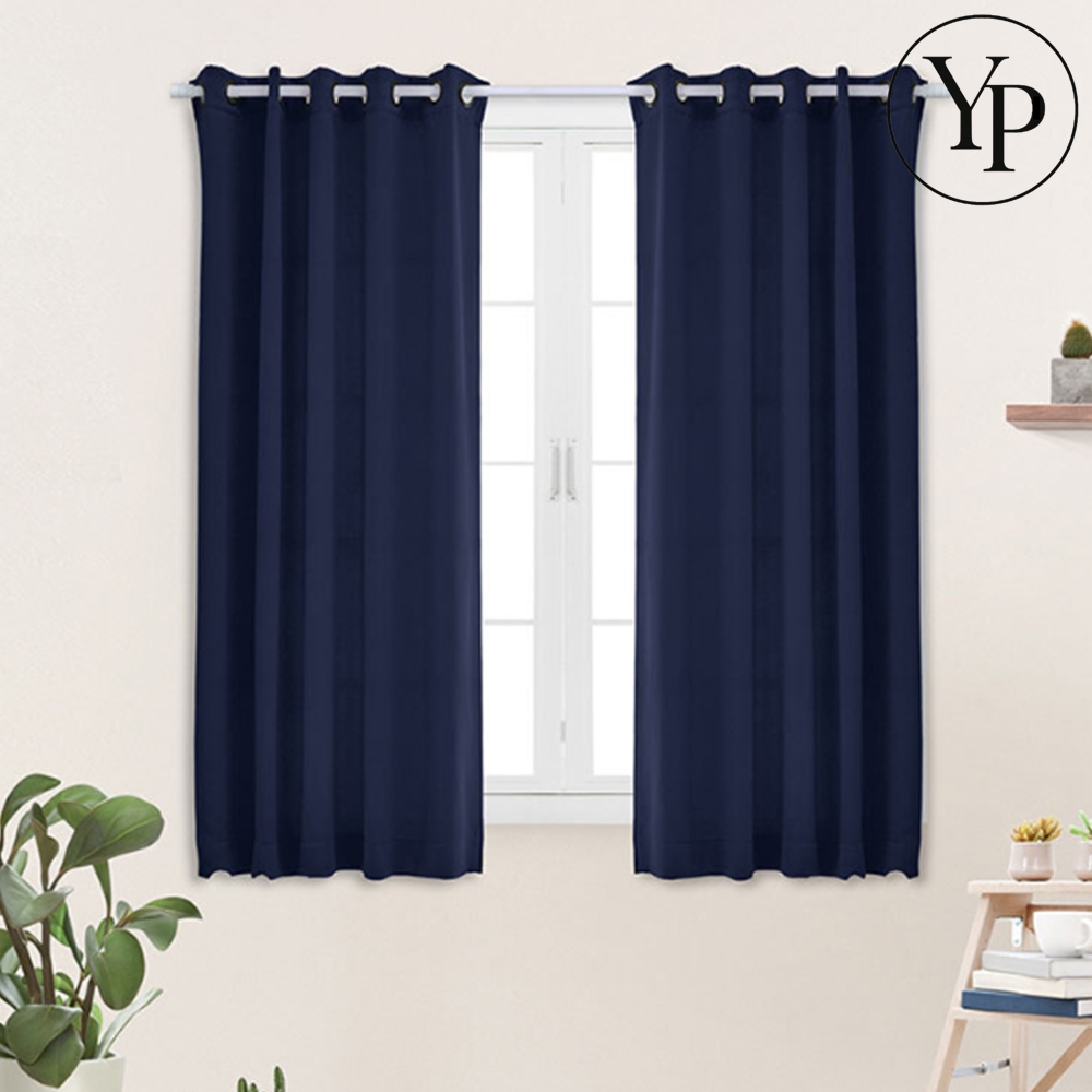 고밀도 사계절 암막 블라인드 3중직 창문형 끈 세트 거실 안방 방한 자외선차단 커튼