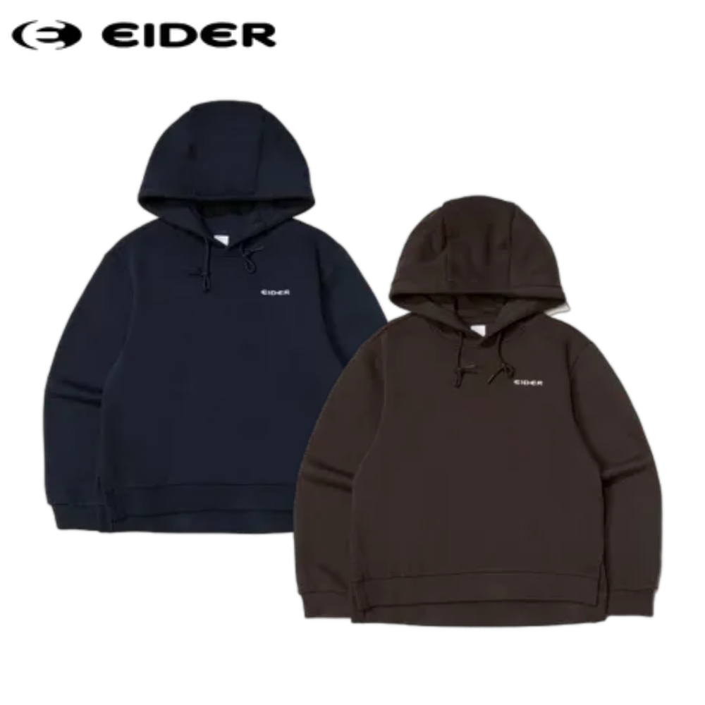아이더 여성 기모 후드티 겨울 캐쥬얼 긴팔 티셔츠 - 상품 이미지