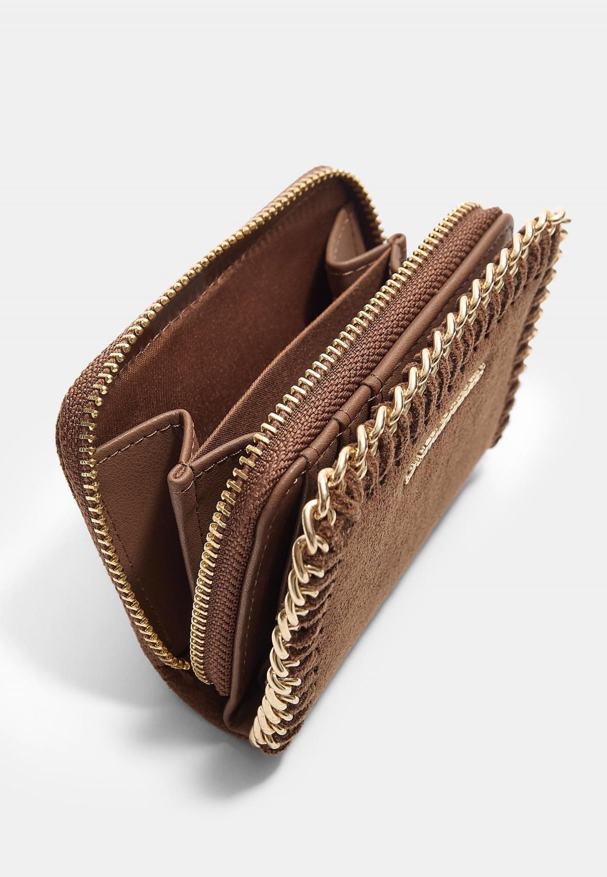 스트라디바리우스 체인 디테일 지퍼 미니 지갑 3731/901 TERRACOTTA - 상세 이미지 5