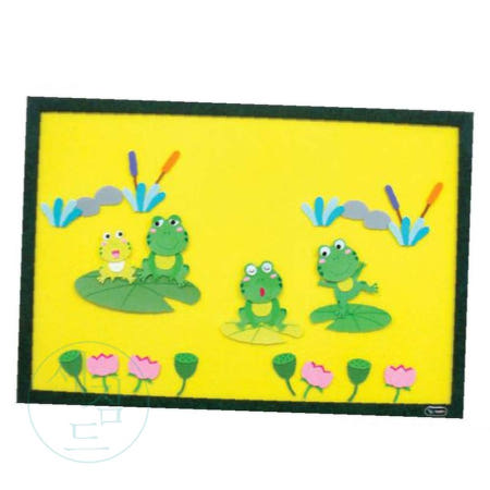 JIAO협력사 IS 환경꾸미기소품3.대 개구리연못 꾸미기용휄트지 여름환경구성