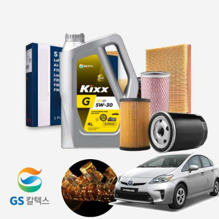 오마이차 토요타 프리우스 3세대 (09-15) 3세대 가솔린 킥스 지 SP 5W30 합성엔진오일 필터세트 5리터