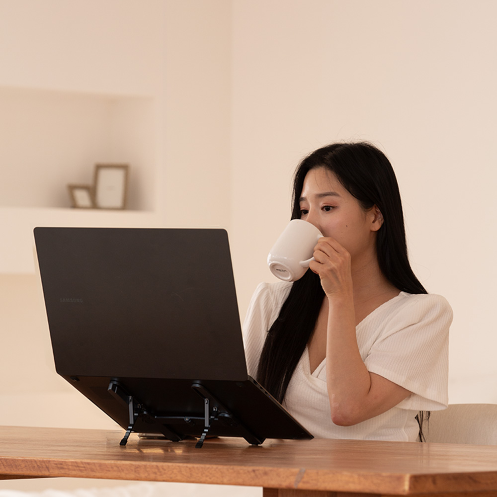 플렉시젠U 접이식 노트북 거치대 알루미늄 맥북 거치대 받침대 휴대용