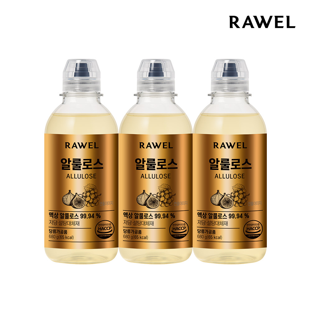 [제로구미증정] 로엘 알룰로스 액상 저칼로리 저당 설탕 대체 나한과 스테비아 680g, 3개