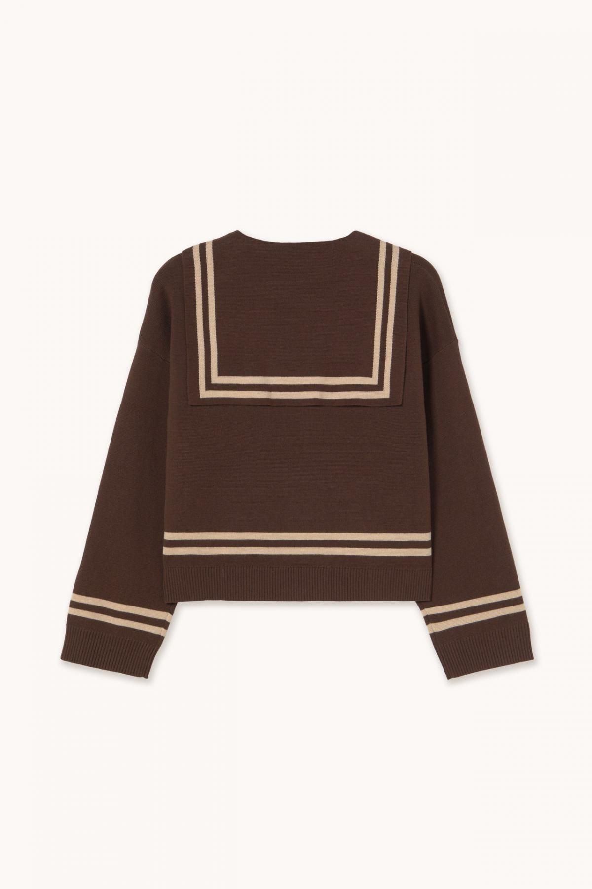 타이니코튼 마린 세일러 다크 브라운 가디건 AW25-720M05 DARK BROWN - 상세 이미지 2