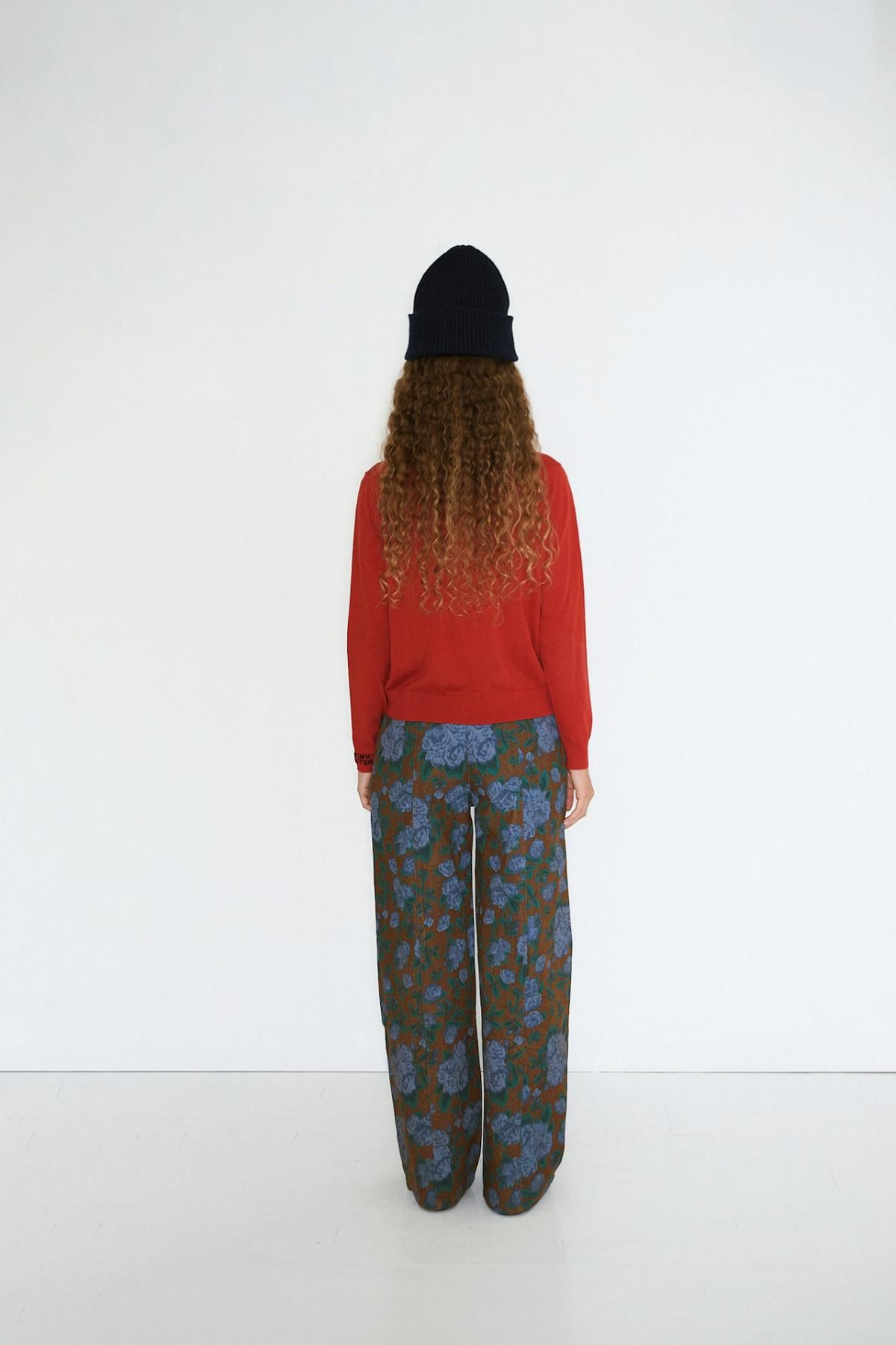 타이니코튼 베이직 라운드넥 레드 니트 스웨터 AW25-796S47 ONE COLOR - 상세 이미지 4