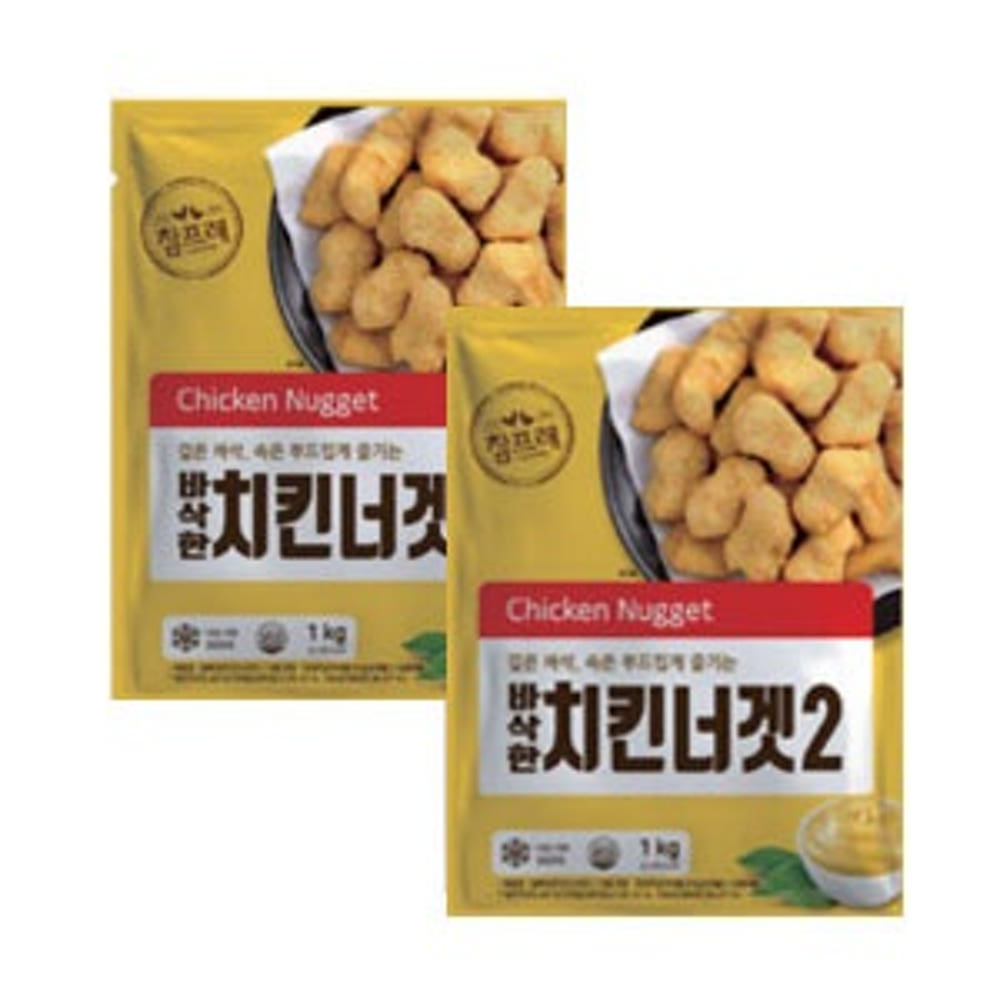 참프레 바삭한 치킨너겟2 1kg x 2팩