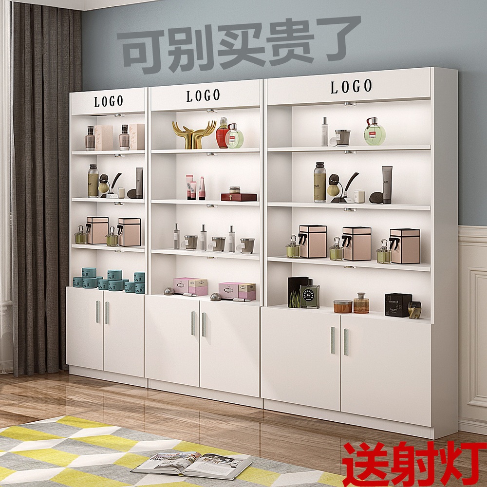 화장품진열대 미용실 약장 선반 정리함 전시 보관함 염색약 전시장 진열대 - 상세 이미지 2