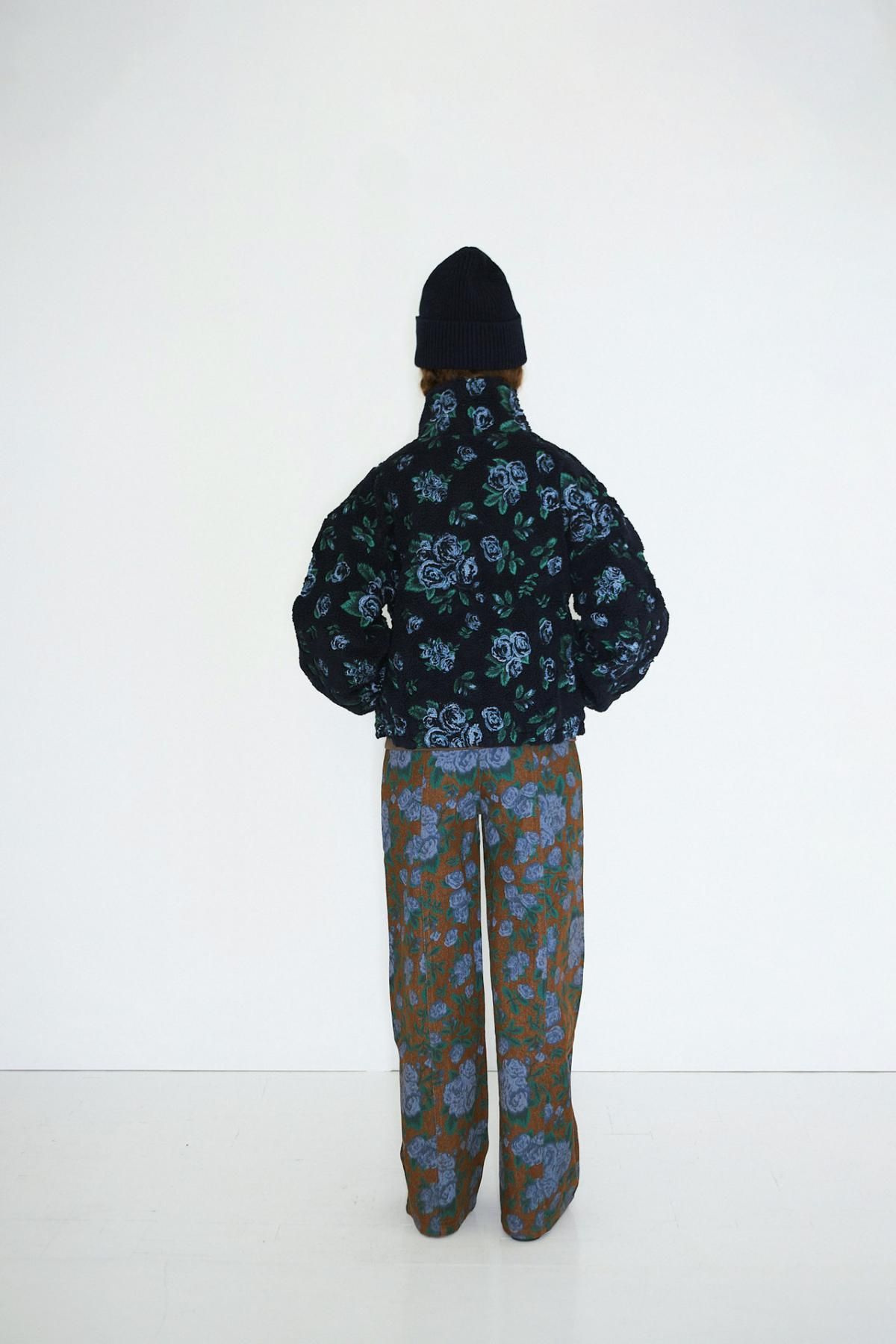 타이니코튼 네이비 플라워 패턴 플리스 자켓 AW25-766107 NAVY - 상세 이미지 4