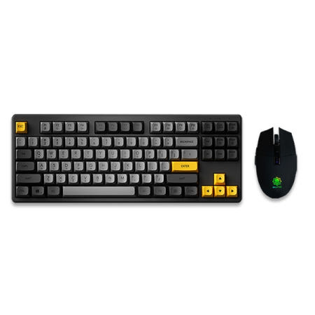 몬스타 몬스타 가츠 X187 다크나이트 스웩3050 키보드 마우스 세트