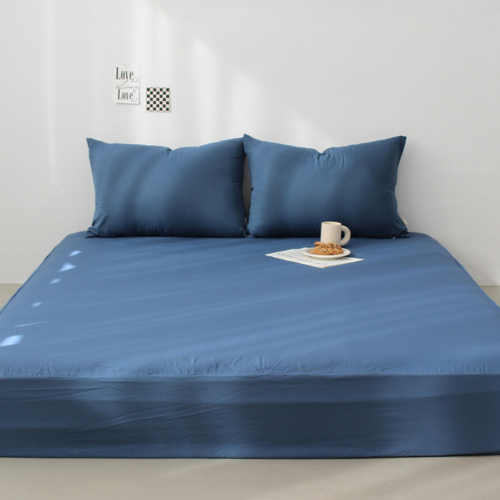 부드러운 아멜리 워싱 사계절 매트리스커버 클래식블루, SS(슈퍼싱글)