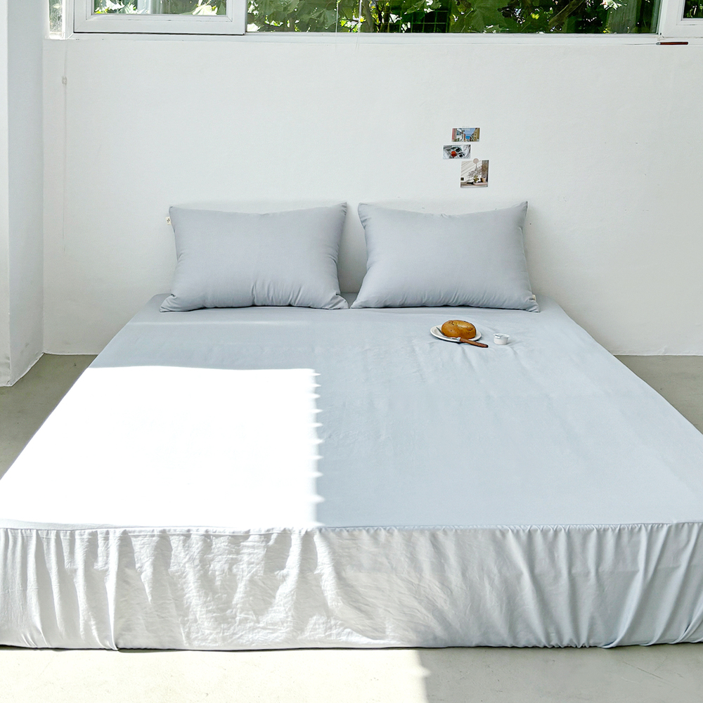 부드러운 아멜리 워싱 사계절 매트리스커버 루나 그레이, SS(슈퍼싱글)