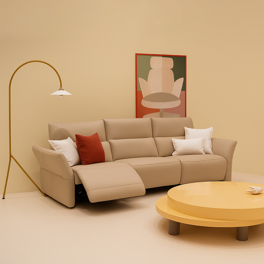 알로소 로바 4인소파 가죽소파 (리클라이너소파, 소프트프리모가죽)