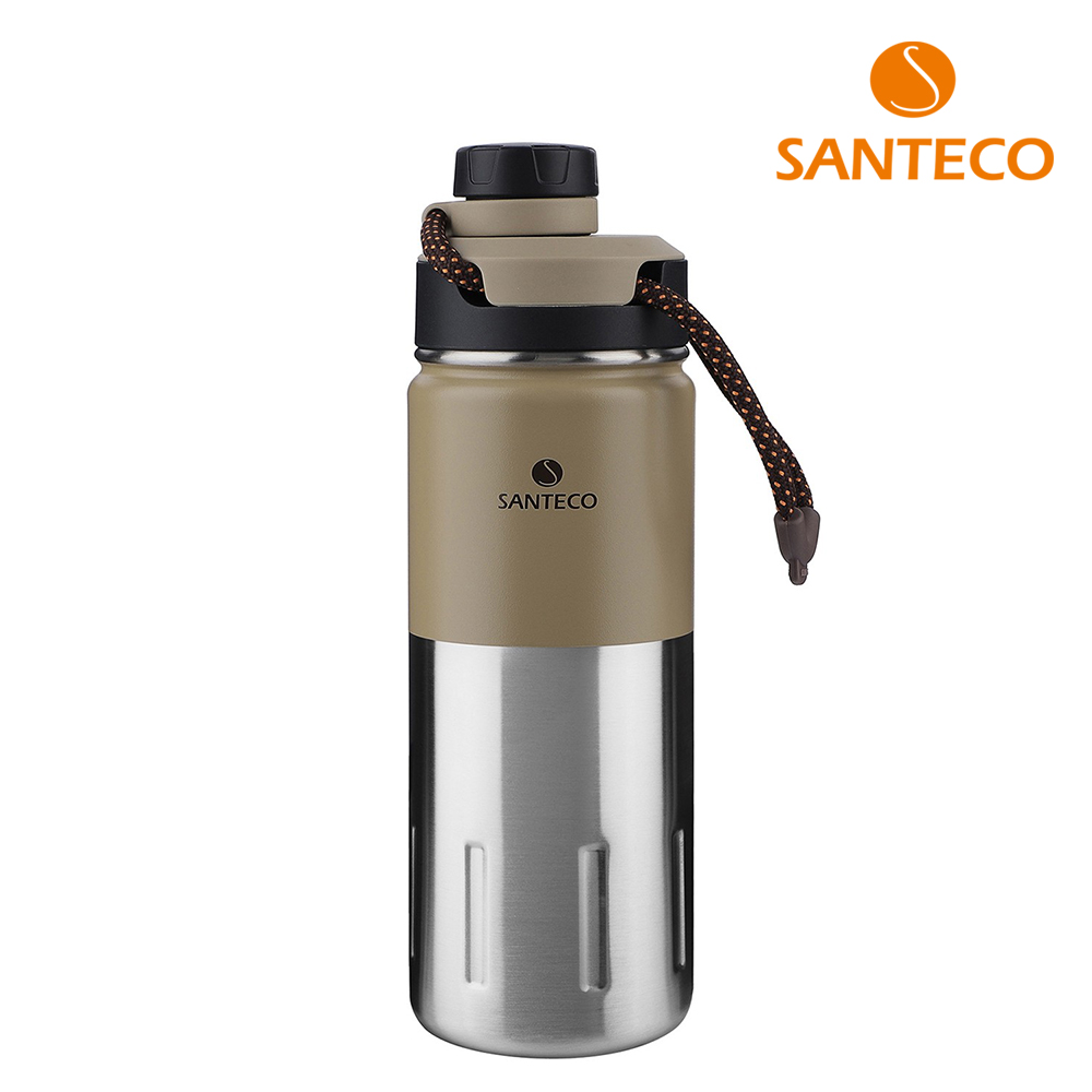 산테코 케이투 이중진공 텀블러 아웃도어 보온보냉병 500ml, 아웃도어카키 - 메인 이미지