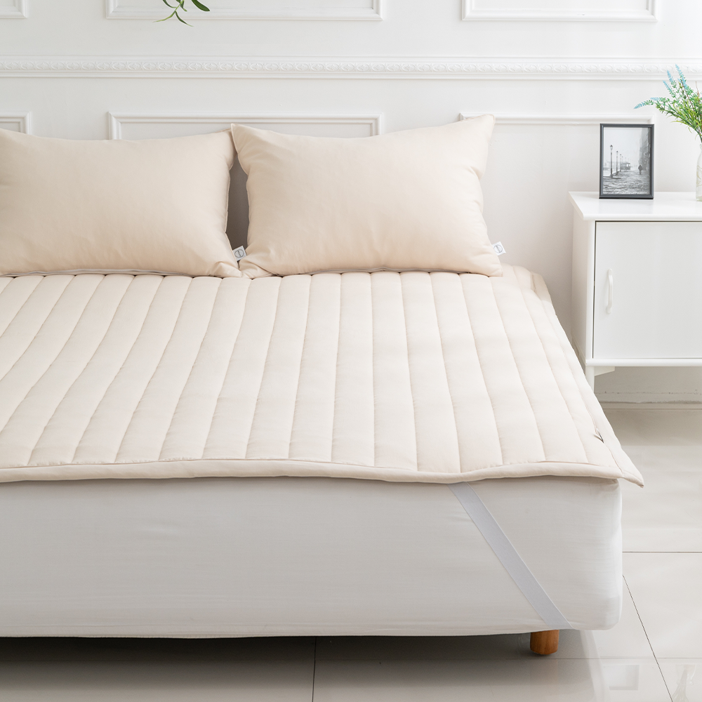 쿠에뜨 알러지케어 하리 워싱 무지 SS 고정밴드 논슬립 먼지없는 침대패드