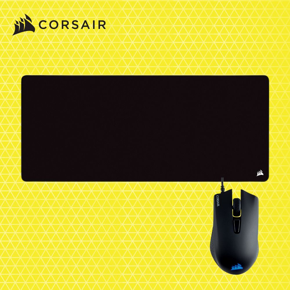 커세어 HARPOON PRO RGB 유선게이밍마우스 + MM350 PRO EXTEND 마우스패드 블랙 - 메인 이미지