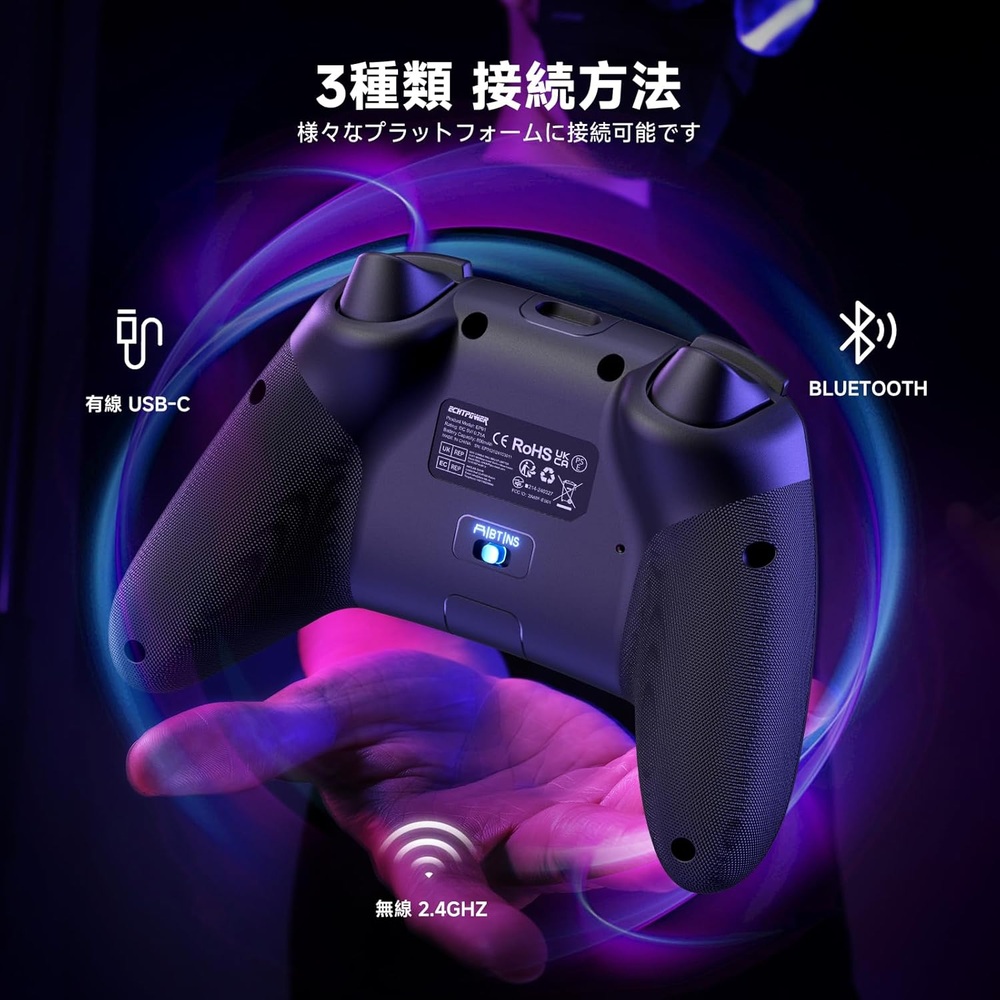유무선 겸용 PC 게임패드 RGB 진동 1000Hz 이미지 7