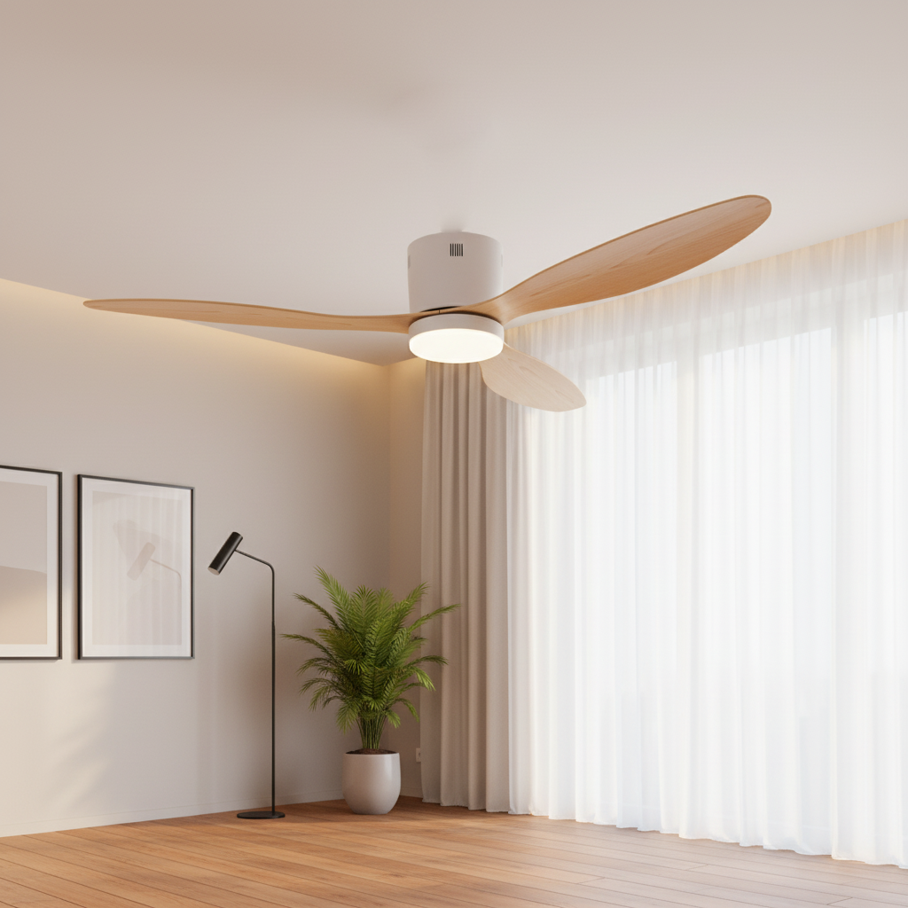 비츠온 LED 실링팬 조명 천장형선풍기 삼색변환 BLDC 1320mm 우드