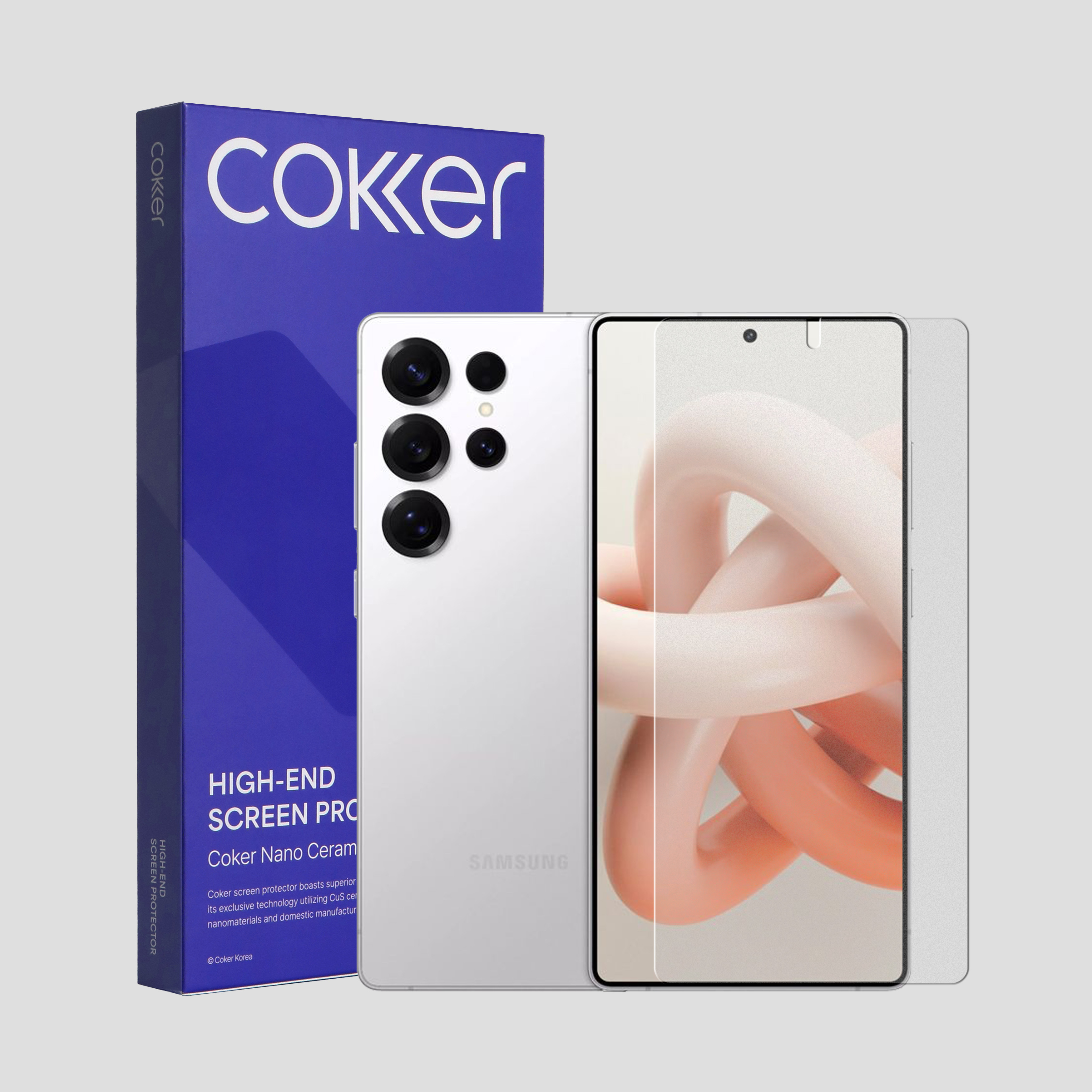 코커 종이질감 갤럭시 S24/S25 시리즈 액정 보호필름 갤럭시S25 울트라, 2매입 제품 이미지