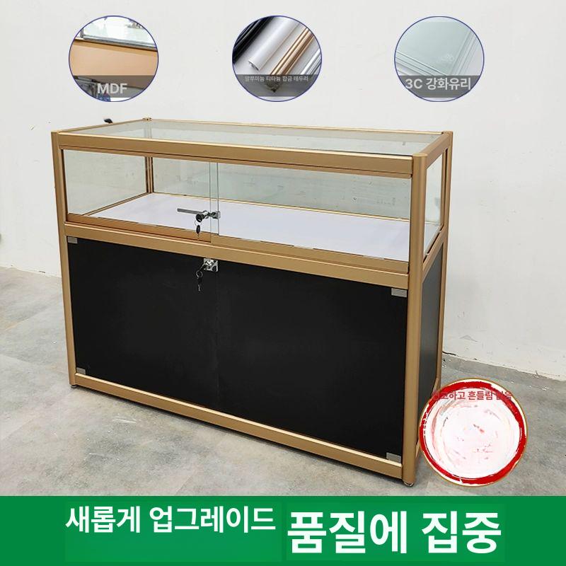 주얼리 쇼케이스 보석 전시장 정리함 아크릴 진열대 캐비닛 도자기 진열 60x40x90 포함 강화유리 단층 - 상세 이미지 3