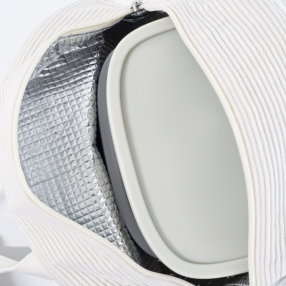 쿠네즈 보냉 도시락 가방 코듀로이 직장인 보온 런치백