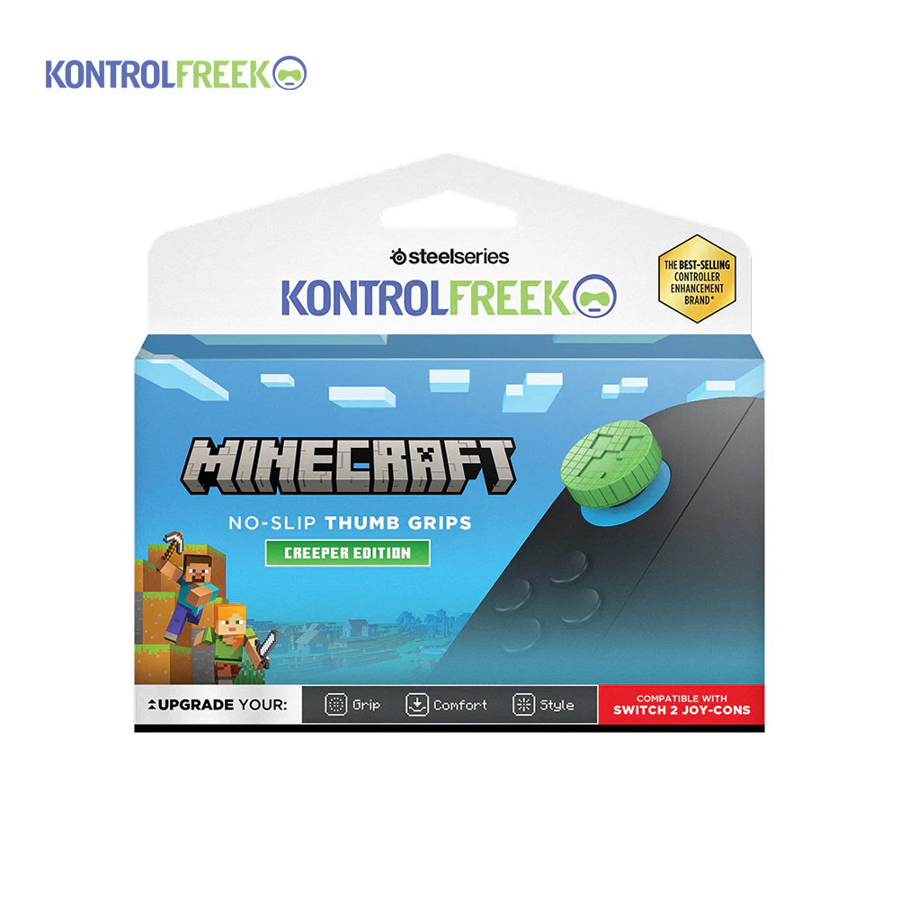컨트롤프릭 Minecraft Creeper Tgrips SW2 한정판 썸스틱 미끄럼방지 스틱커버 닌텐스 스위치 호환 - 상세 이미지 3