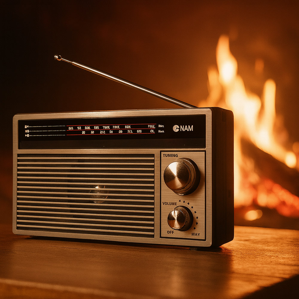 아남 R1 빈티지 레트로 무선 블루투스 라디오 스피커 FM 캠핑 휴대용 제품 이미지