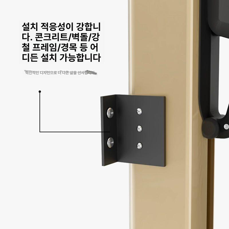 벽부형 파라솔 어닝 캐노피 경사 접이식 실외 직사각 테라스 옥상 차양막 2.5m 정사각형 10cm항공알루미늄폴 - 상세 이미지 5