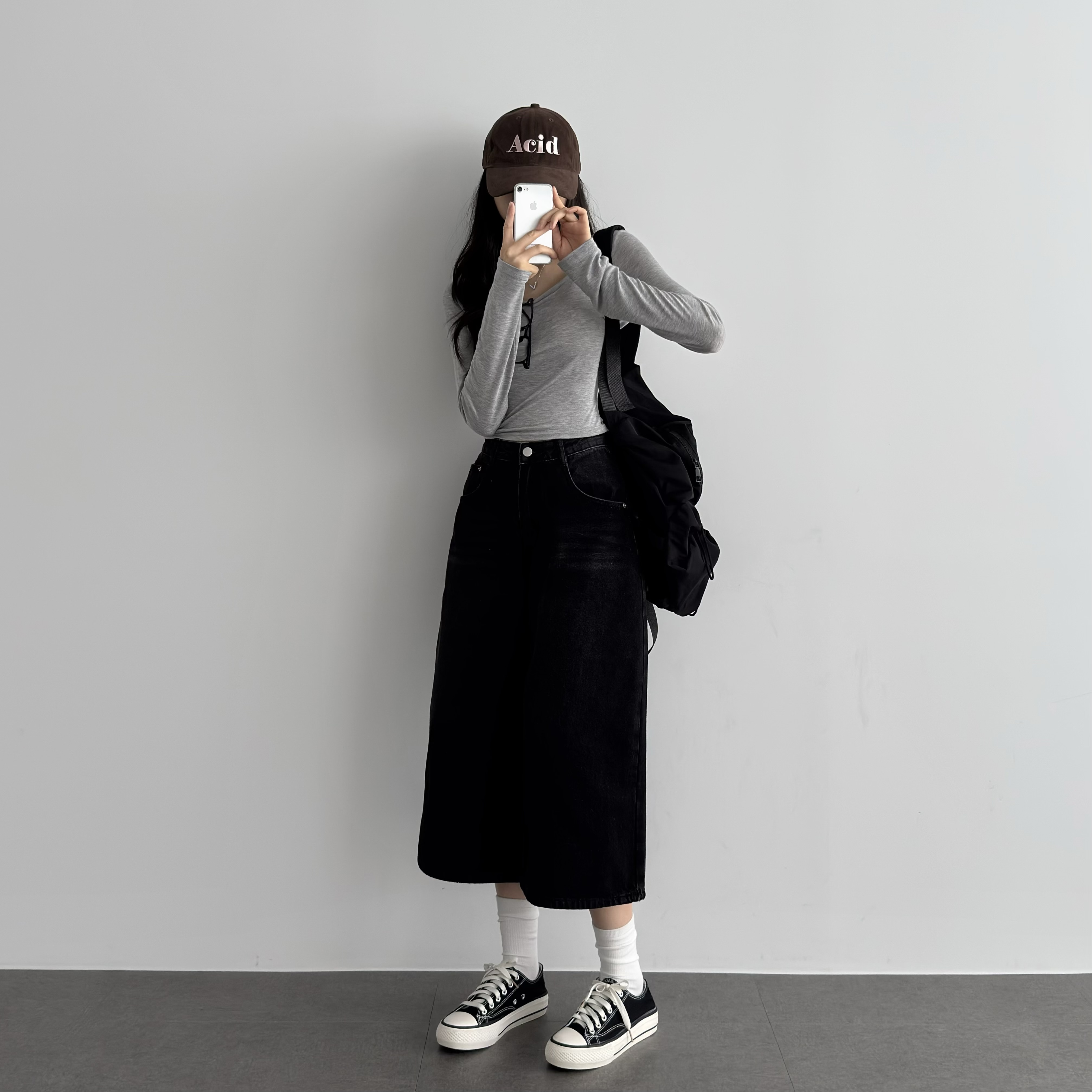 여성 가을 키작녀청바지 데님 버뮤다팬츠 - 상세 이미지 5