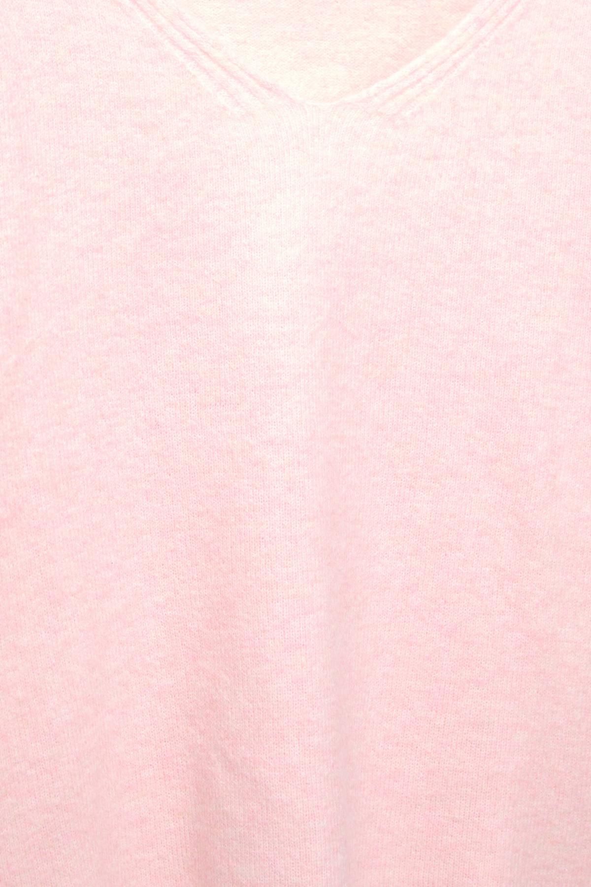 풀앤베어 페일핑크 소프트 브이넥 니트 스웨터 7550/363 PINK 이미지 7