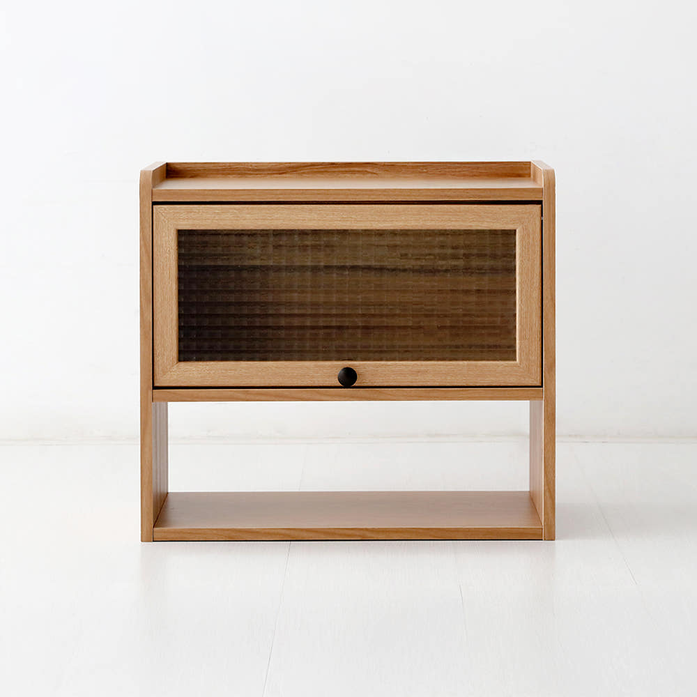 폴라보 미니수납장 1문 SHM4550F 500x215x450mm, 1단, 캄포어베니어 5650.1436 - 메인 이미지