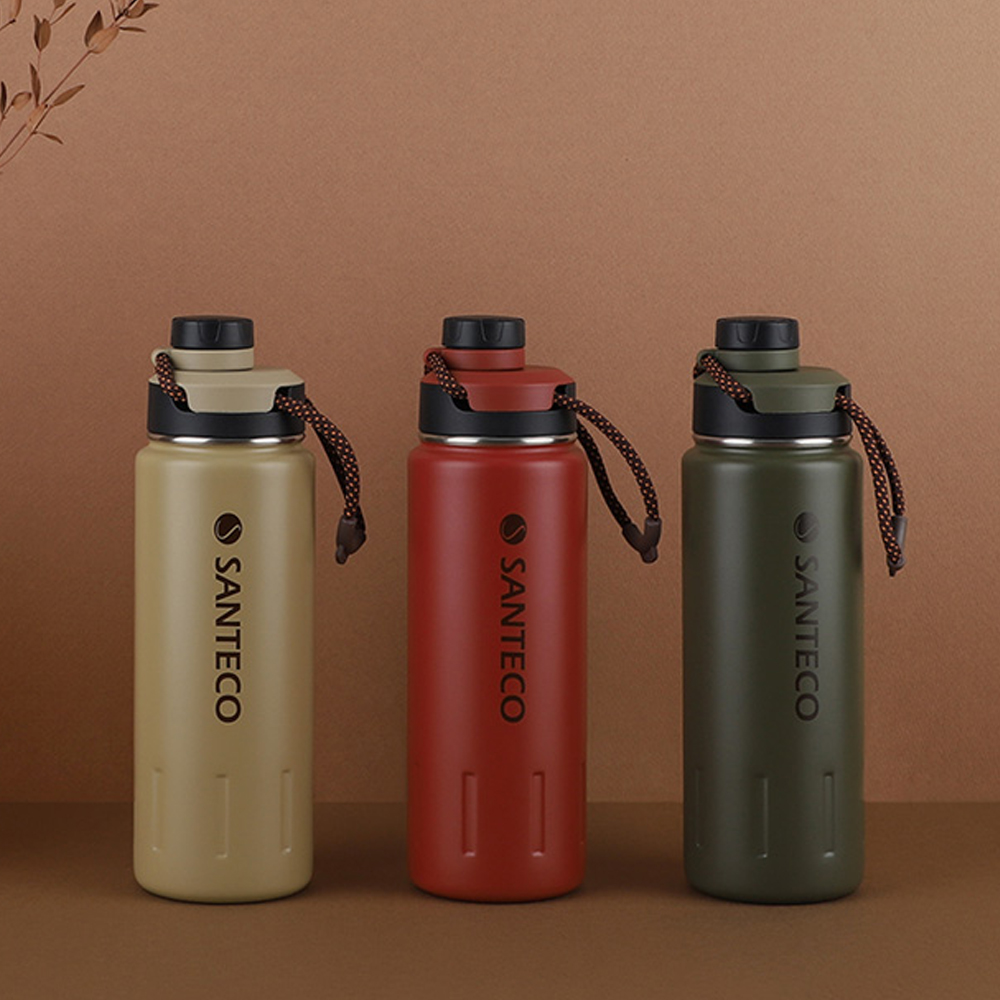 산테코 케이투 이중진공 텀블러 아웃도어 보온보냉병 500ml, 아웃도어카키 이미지 7