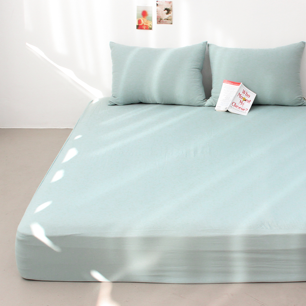 부드러운 아멜리 워싱 사계절 매트리스커버 미스티 제이드, SS(슈퍼싱글)